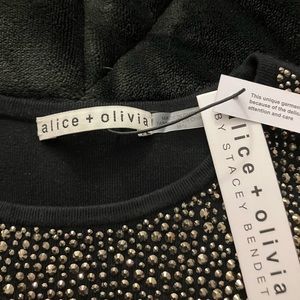 Brand new with tag Alice and Olivia rhinestone top